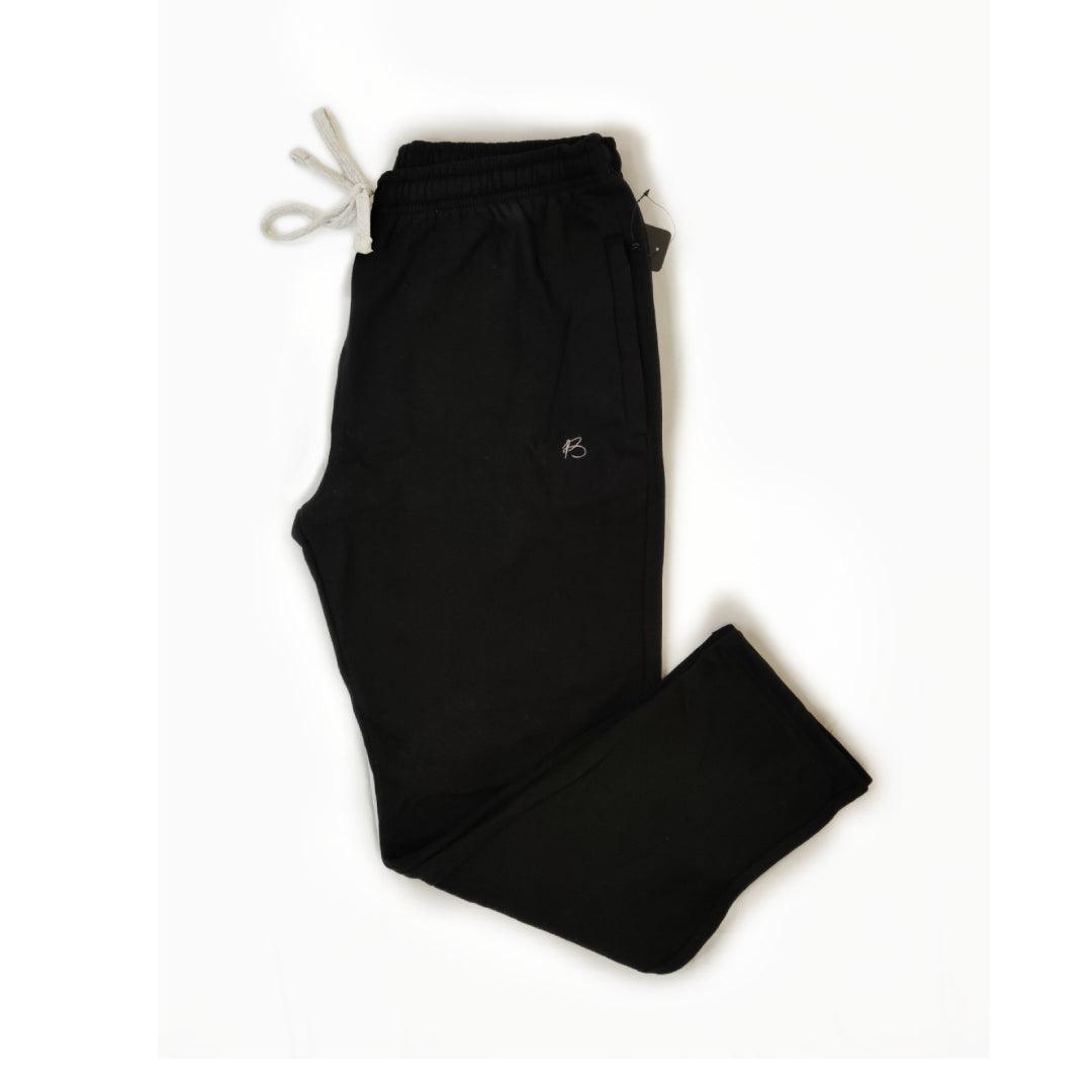 Black Straight-Fit Jogger Pant - RAXONS PK